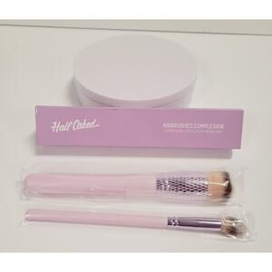 Half Caked Airbrushed Complexion 110 & Concealer 160 Brush Duo Kabuki New In Box